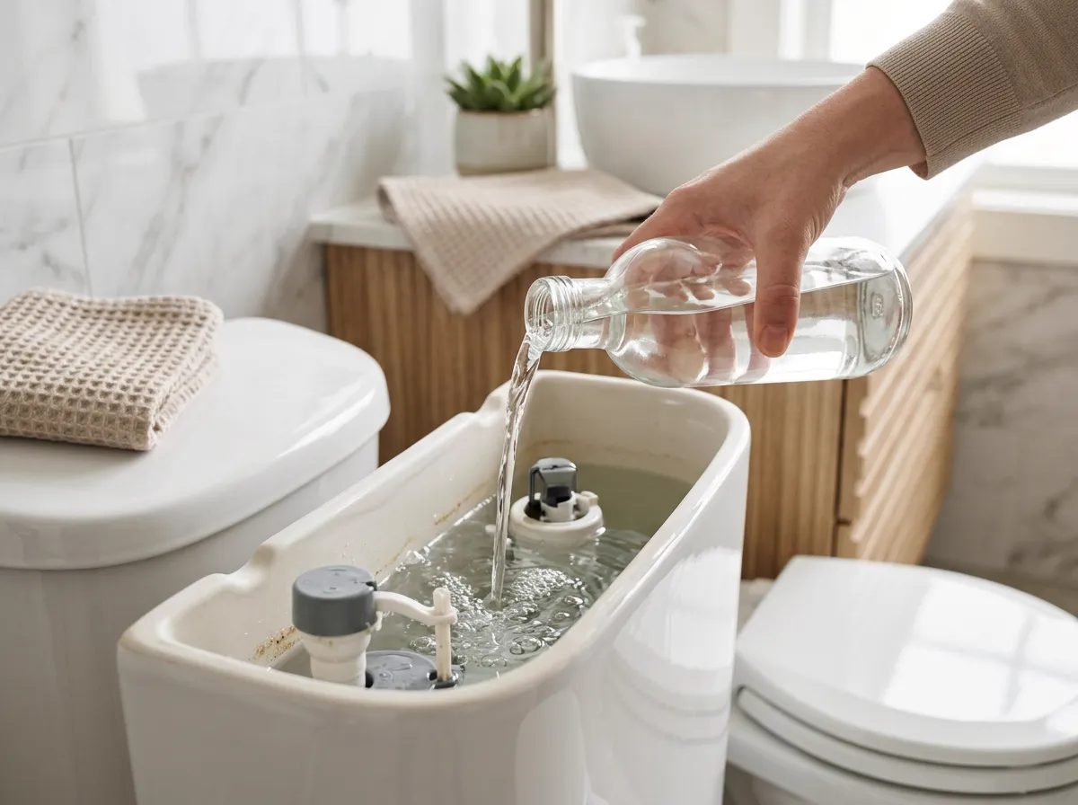 How to clean a toilet tank