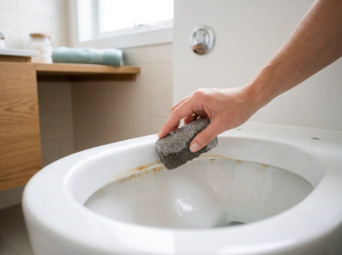 How to clean toilet bowl stains
