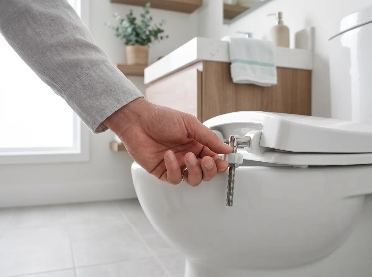 How to fix a loose toilet seat