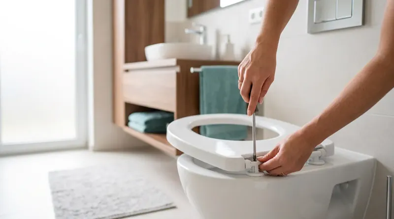 How to fix a loose toilet seat