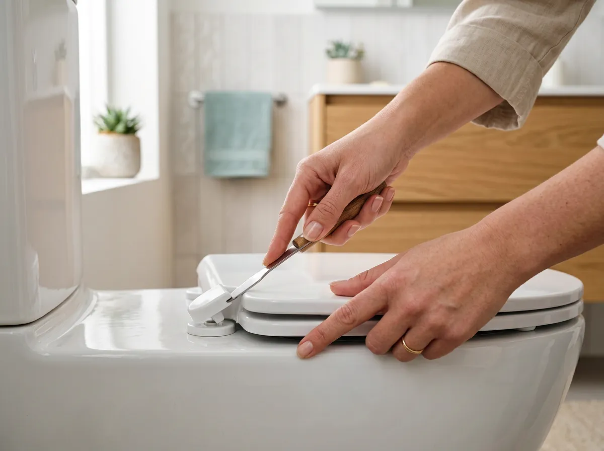 How to remove a toilet seat