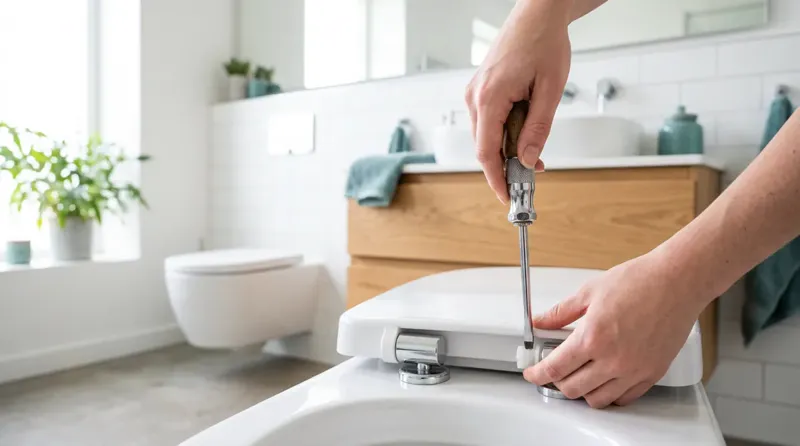 How to remove a toilet seat