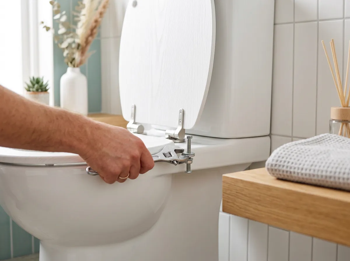 How to replace a toilet seat