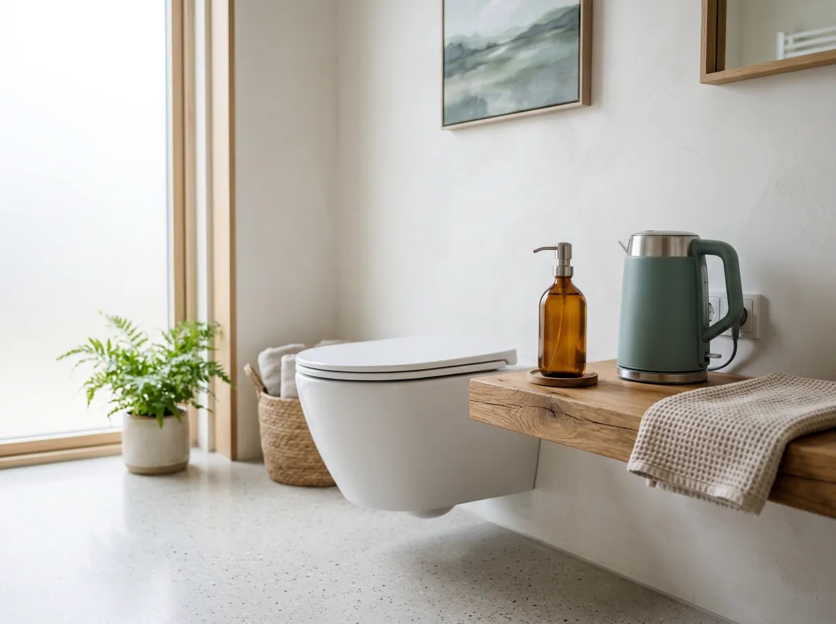 Unclog a toilet without a plunger — illustration