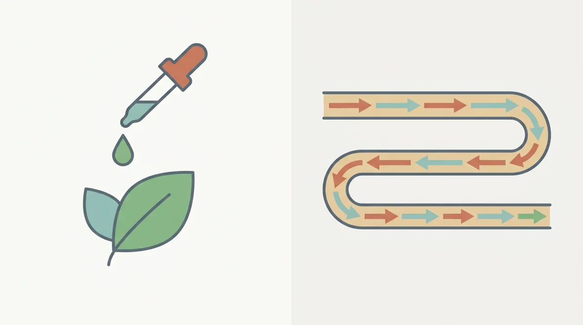 Diagram: Green poop: leafy greens, food dye, or food moving through too fast