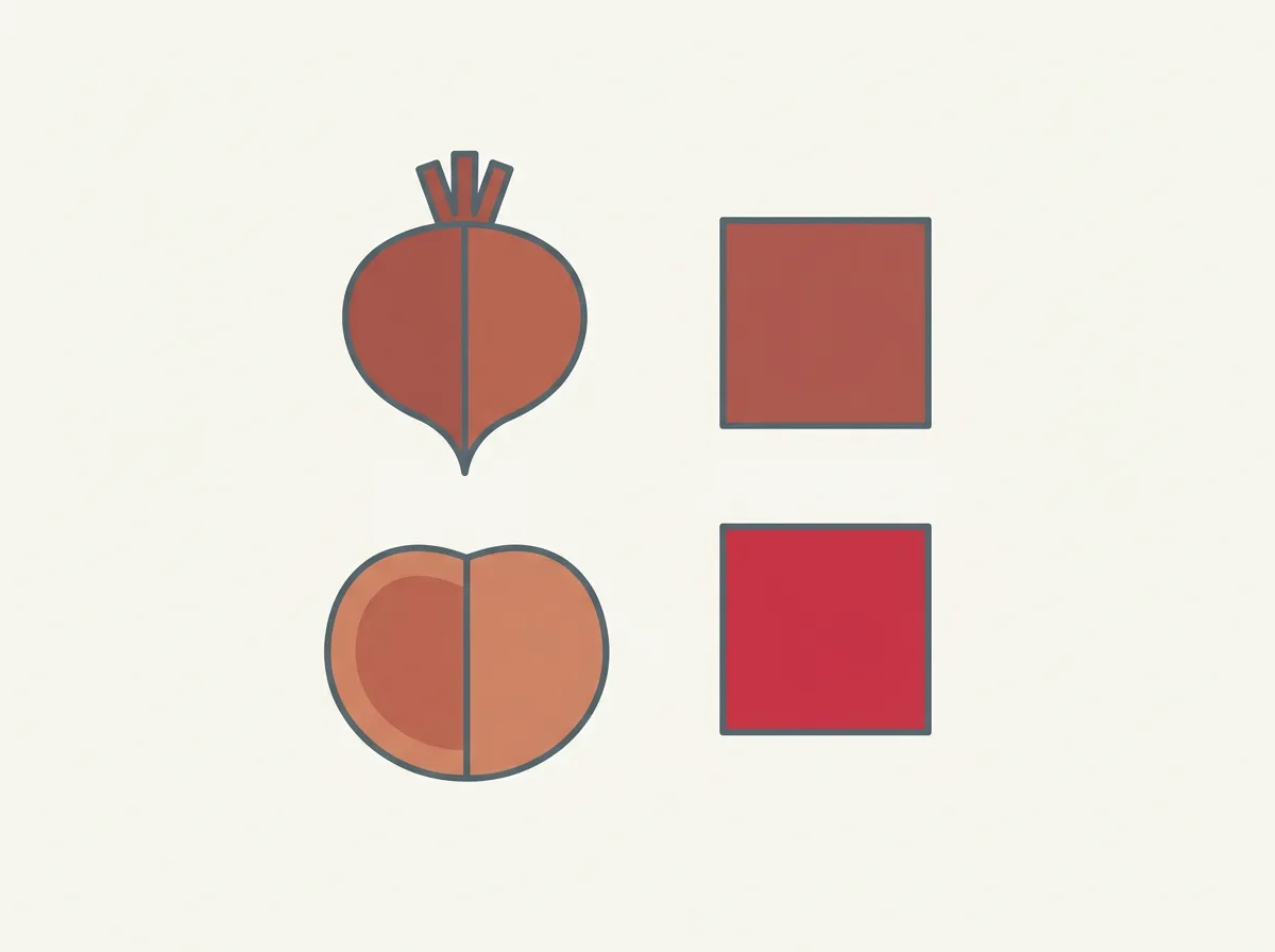 Diagram: Red poop: beets and tomatoes, or blood