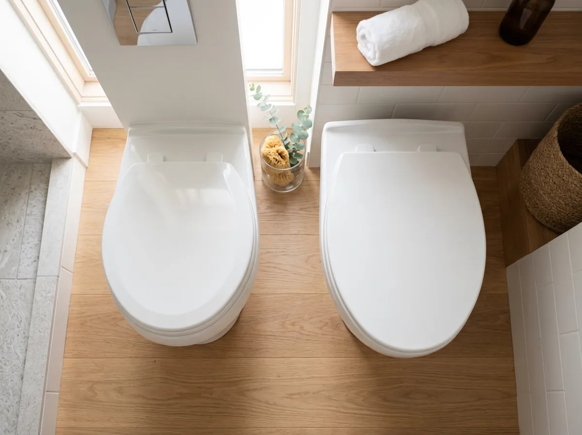 Round toilet seats vs Elongated toilet seats